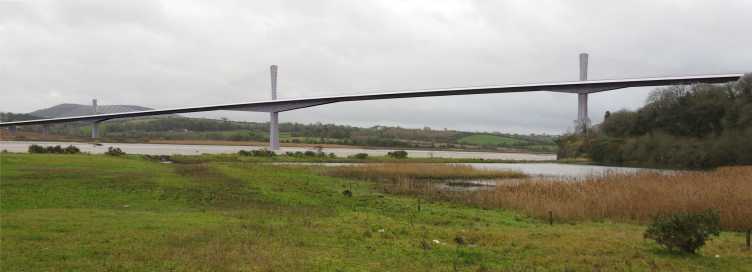 Vergrösserte Ansicht: Render of the completed bridge