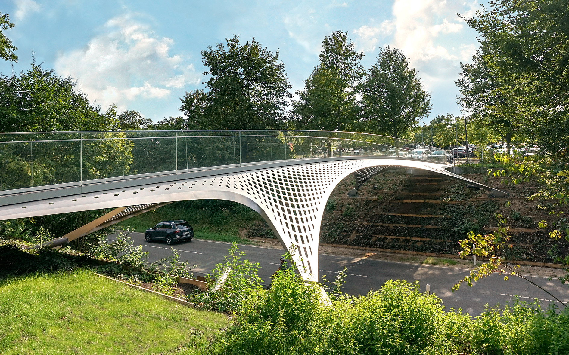 Vergrösserte Ansicht: TRUMPF Brücke in Ditzingen
