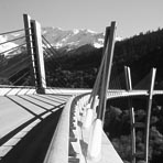 Sunnibergbrücke, Klosters-Serneus, 1996-98, C. Menn, A. Deplazes, Bänziger + Köppel + Brändli + Partner Foto: O. Monsch