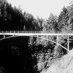 Schwandbachbrücke, Hinterfultigen, 1933, R. Maillart Foto: Maillart-Archiv, ETH Zürich